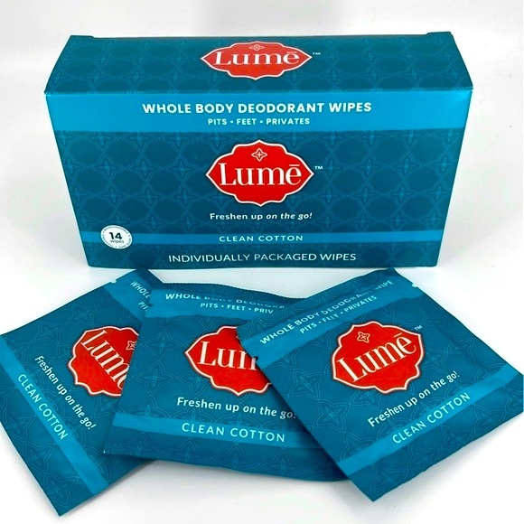 Individually Wrapped Deodorant Wipes Discontinued CLEAN COTTON Rare 5 wipes - Picture 2 of 2